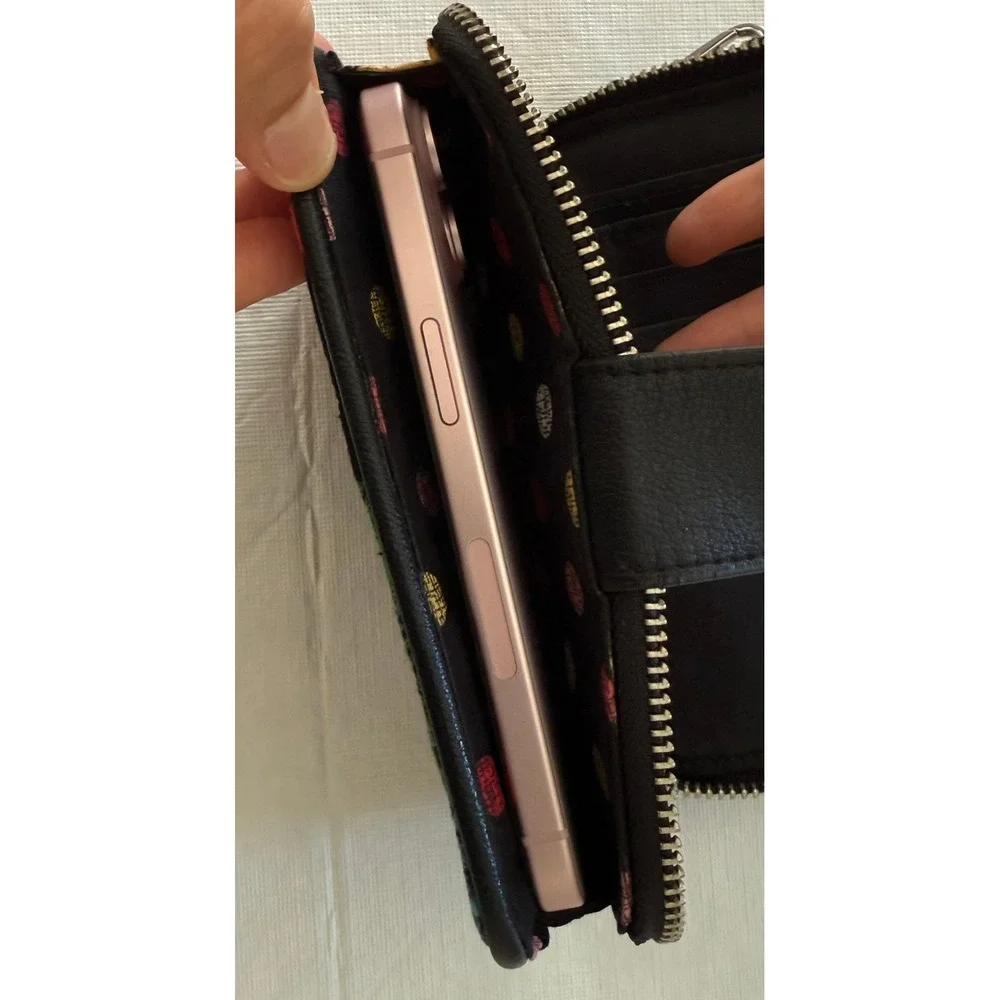 Vera Bradley Havana Rose Zip‎ Around Smartphone Wristlet Wallet